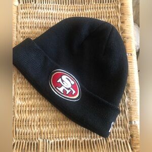 NFL SF 49ers Black Knit Beanie